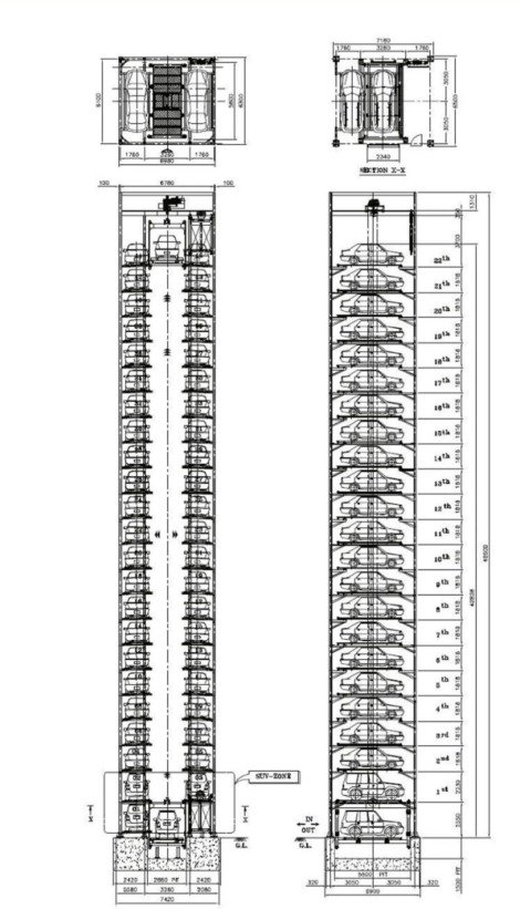 Tower Parking Layout